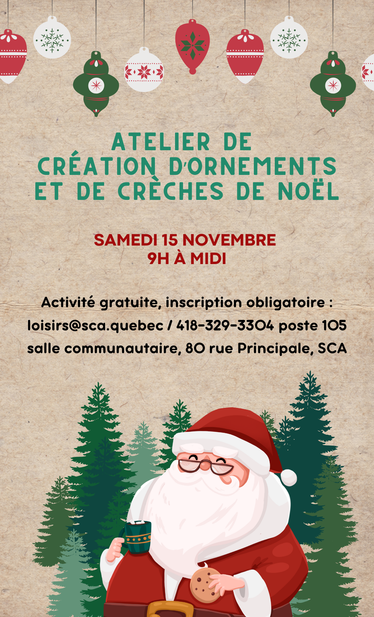 atelier de création d'ornements