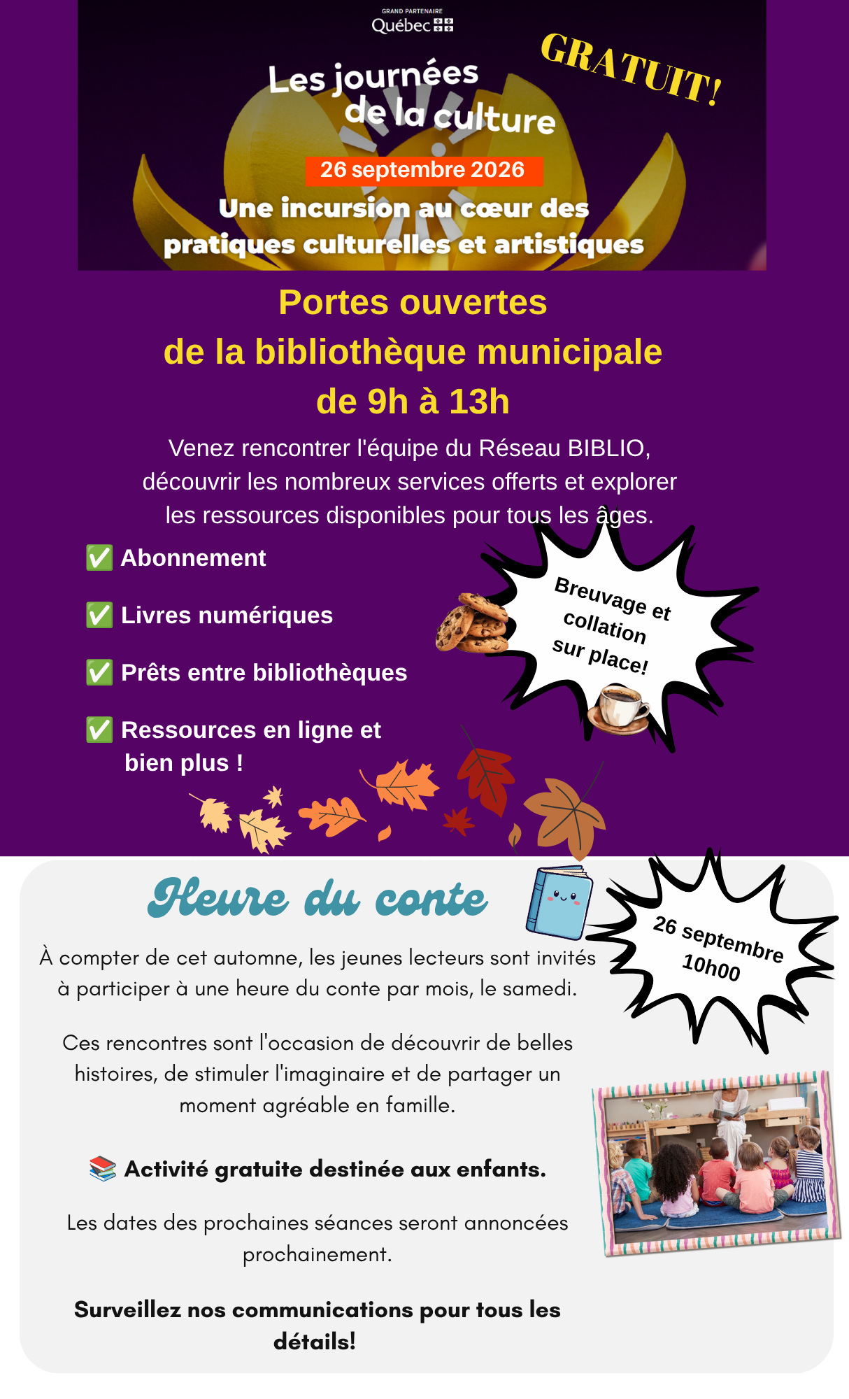 LES JOURNÉES DE LA CULTURE